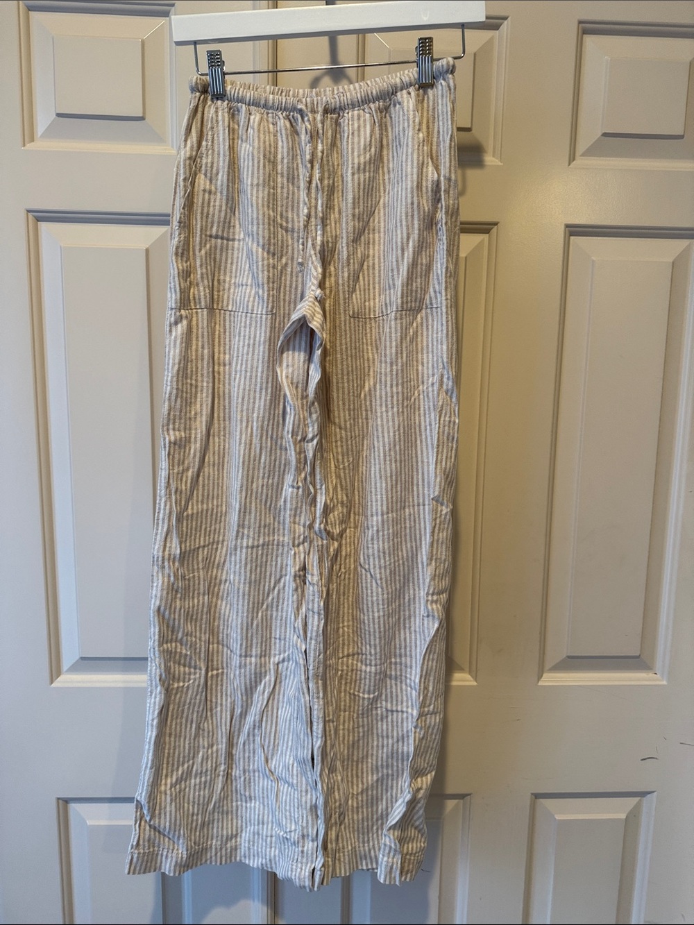 Garage Light Gray & Cream Striped Men’s Joggers
